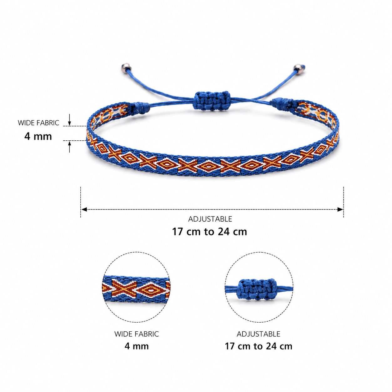 blue-orange-pattern-fabric-bracelet-men-egypt blue orange pattern fabric bracelet for men Egypt