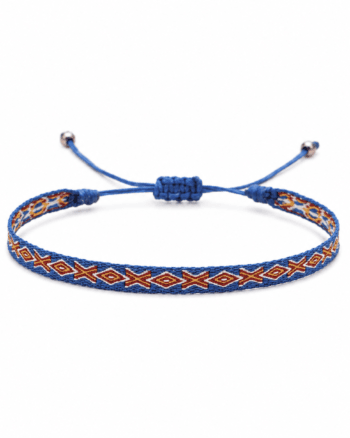 blue orange pattern fabric bracelet for men Egypt