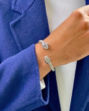 double wolf black stainless steel bracelet for men Egypt