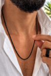 Double Black Stainless Steel Men’s Necklace