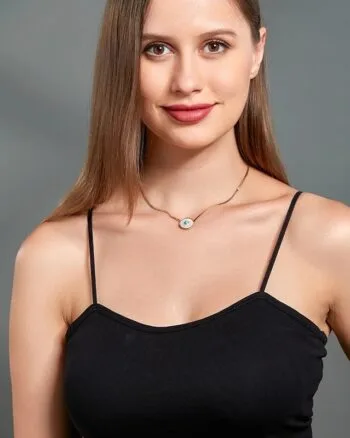 Blue eye pendant Woman's Necklace