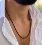 Black Stainless Steel Men Necklace
