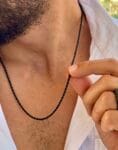 Black Stainless Steel Men Necklace