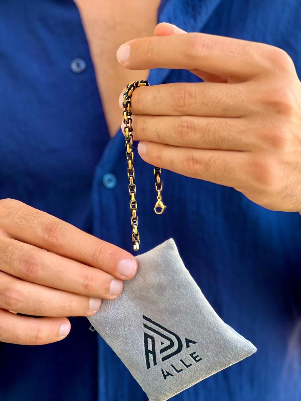 black-gold-mens-bracelet-egypt black gold men bracelet Egypt