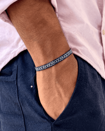 dark blue fabric bracelet for men Egypt adjustable