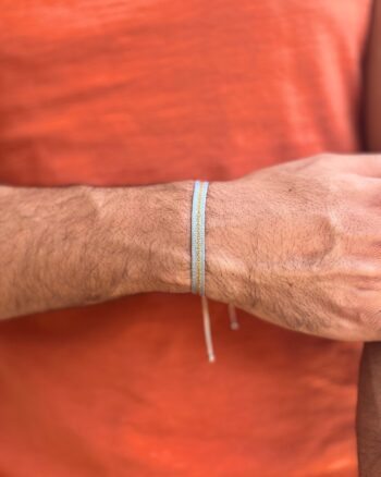 grey golden line fabric bracelet for men Egypt adjustable