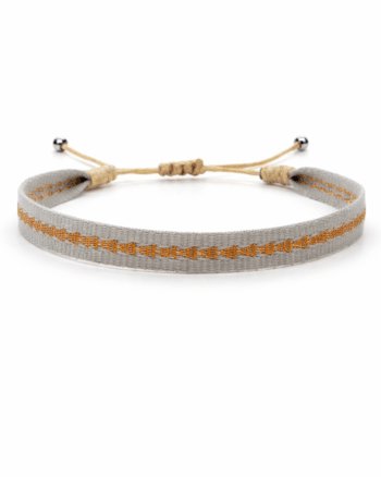 grey golden line fabric bracelet for men Egypt adjustable