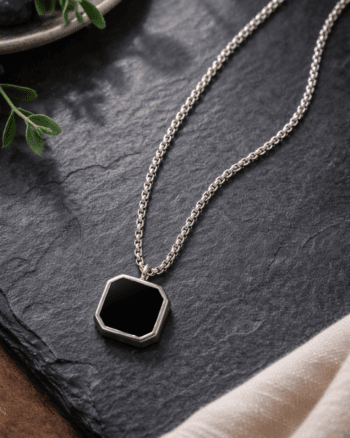 black pendant stainless steel necklace for men Egypt