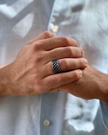 vintage stainless steel silver ring for men Egypt