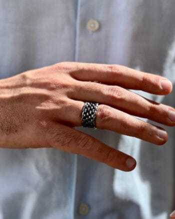 vintage stainless steel silver ring for men Egypt