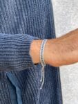 grey-blue-adjustable-fabric-bracelet-men-egypt