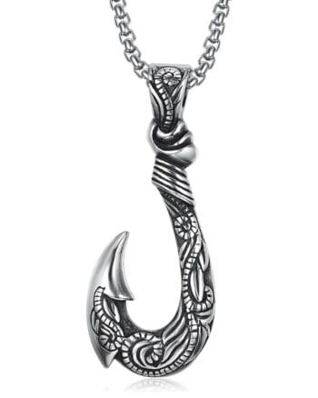 hook pendant necklace for men Egypt stainless steel