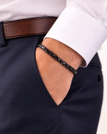 men black stainless steel bracelet Egypt