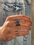 vintage stainless steel silver ring for men Egypt