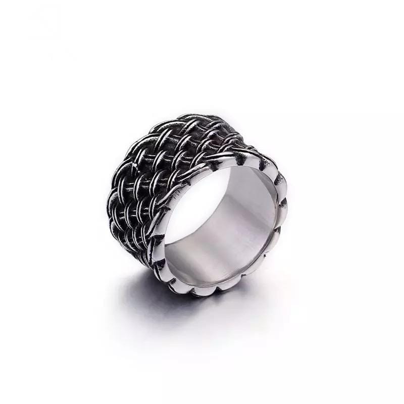vintage-stainless-steel-ring-men-egypt vintage stainless steel silver ring for men Egypt