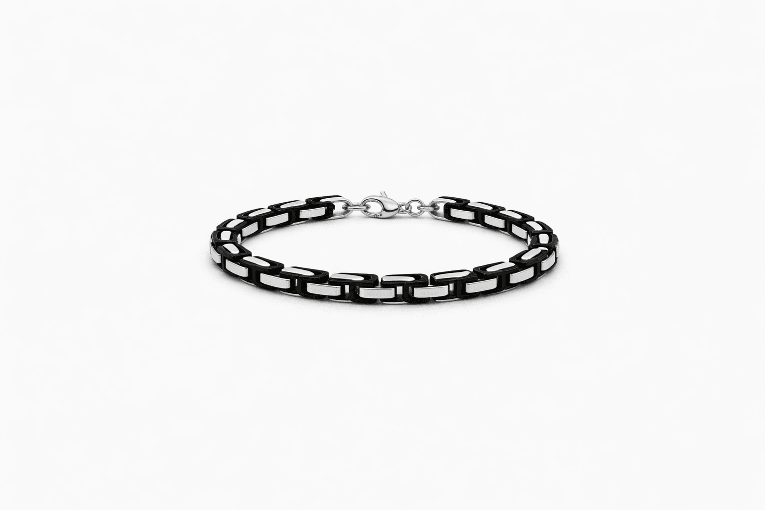 black-silver-mens--bracelet-egypt black silver bracelet for men Egypt stainless steel