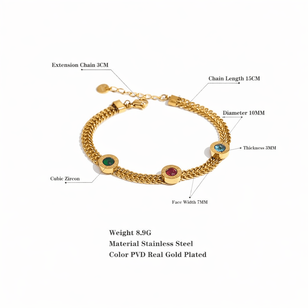 gold-cubic-zirconia-bracelet-women-egypt Gold Cubic Zirconia Bracelet for Women