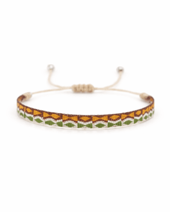 orange white fabric bracelet for men Egypt adjustable