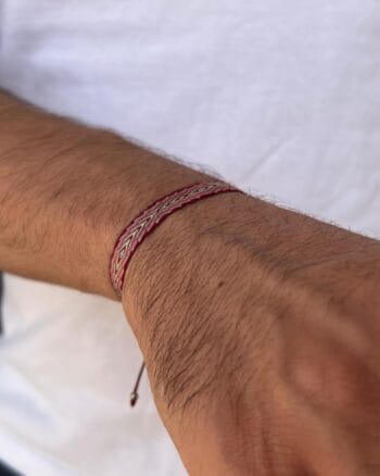 heritage red fabric bracelet for men Egypt adjustable