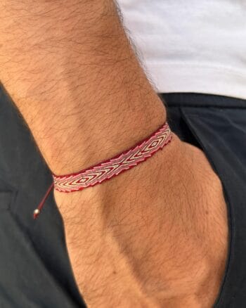 heritage red fabric bracelet for men Egypt adjustable