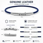 blue-genuine–leather-bracelet-men–egypt