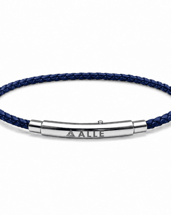 blue genuine leather bracelet for men with stainless steel clasp Egypt