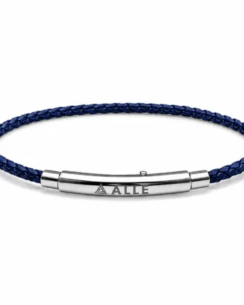 blue genuine leather bracelet for men with stainless steel clasp Egypt