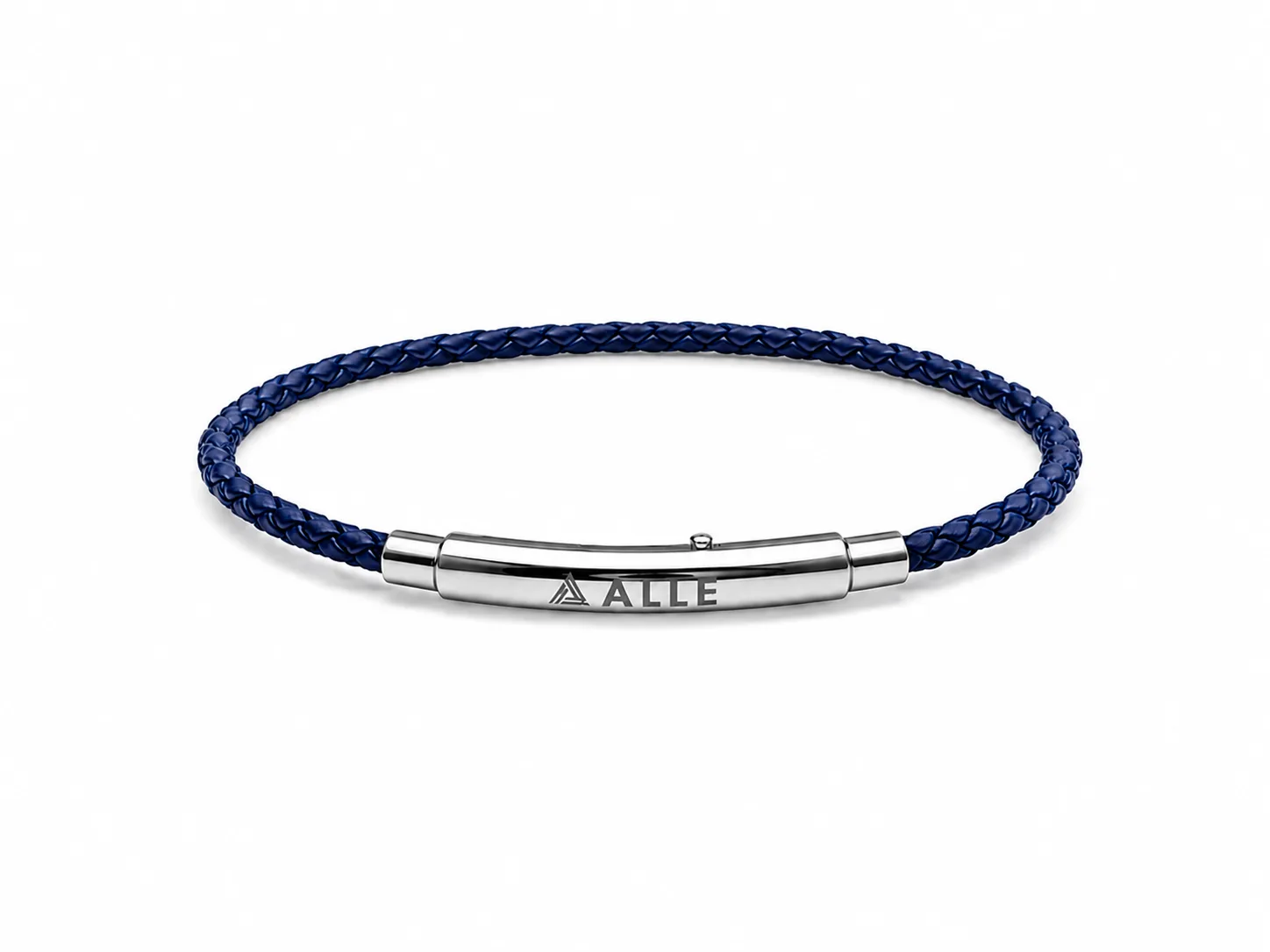 blue-genuine--leather-bracelet-men--egypt blue genuine leather bracelet for men with stainless steel clasp Egypt