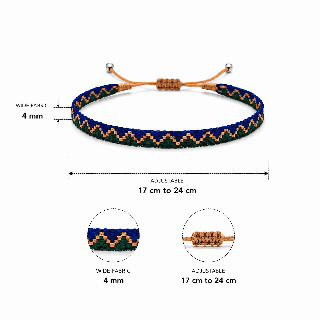 blue-green-pattern-fabric-bracelet-men-egypt blue green pattern fabric bracelet for men Egypt