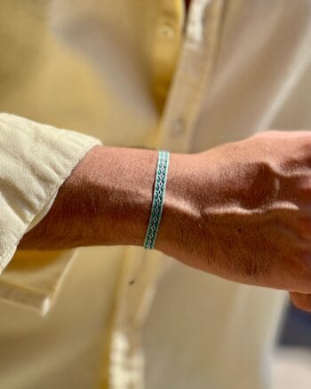 green grey pattern fabric bracelet for men Egypt
