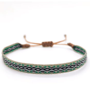 green grey pattern fabric bracelet for men Egypt