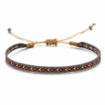 grey orange pattern fabric bracelet for men Egypt