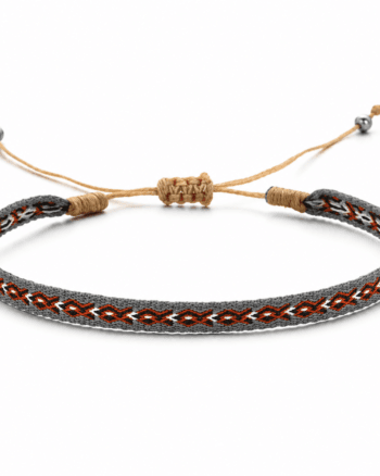 grey orange pattern fabric bracelet for men Egypt