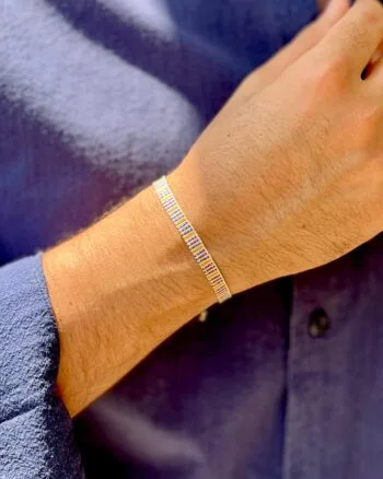 multicolor pattern fabric bracelet for men Egypt