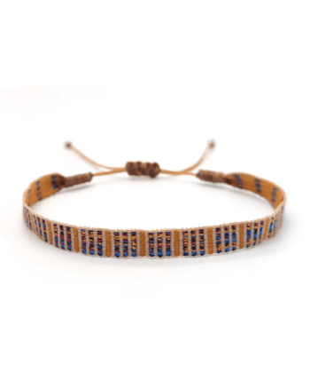 Multicolor Pattern Fabric Men's Bracelet