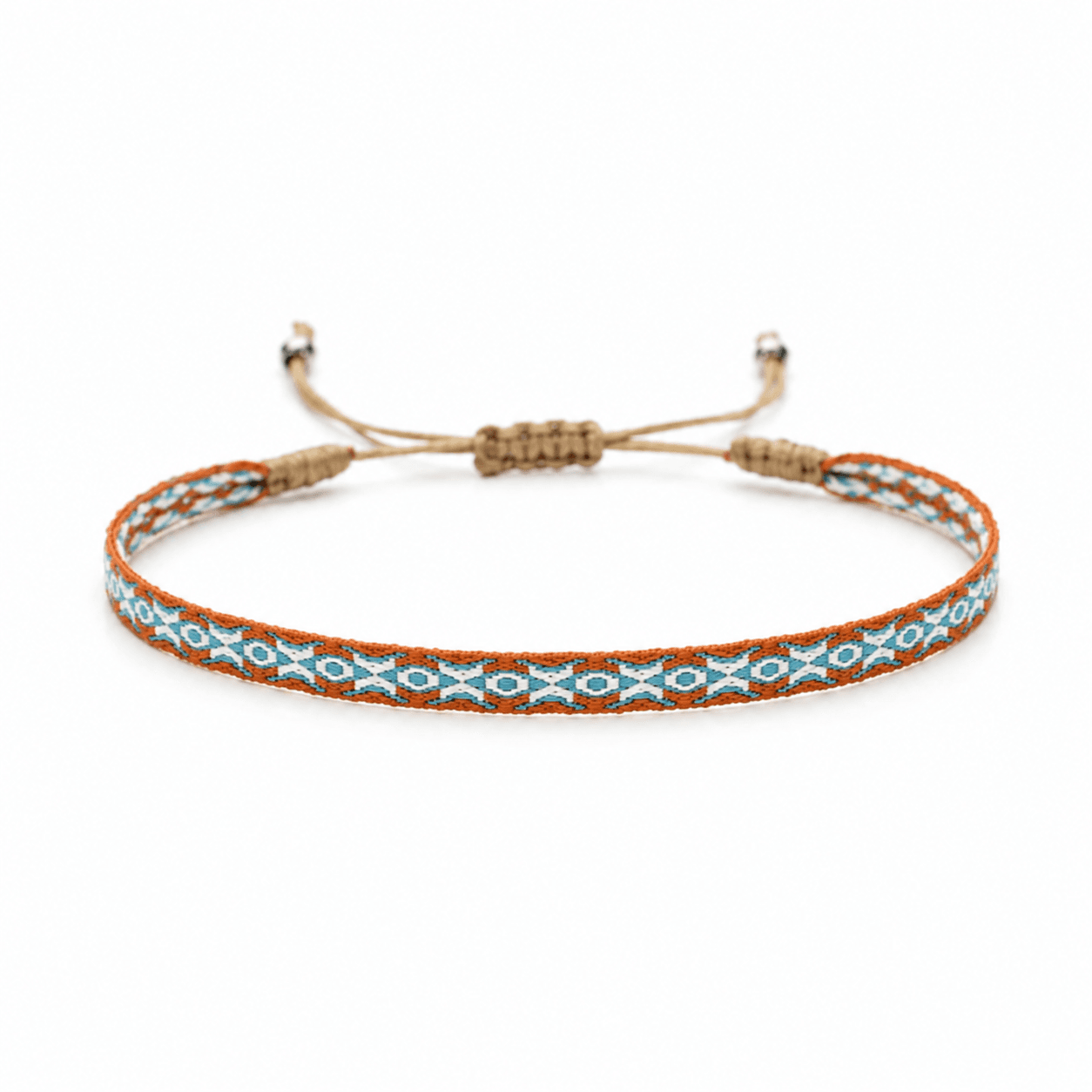 orange-blue-pattern-fabric-bracelet-men-egypt orange blue pattern fabric bracelet for men Egypt
