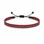 red black pattern fabric bracelet for men Egypt