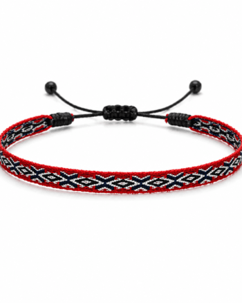 red black pattern fabric bracelet for men Egypt