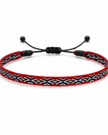 red black pattern fabric bracelet for men Egypt