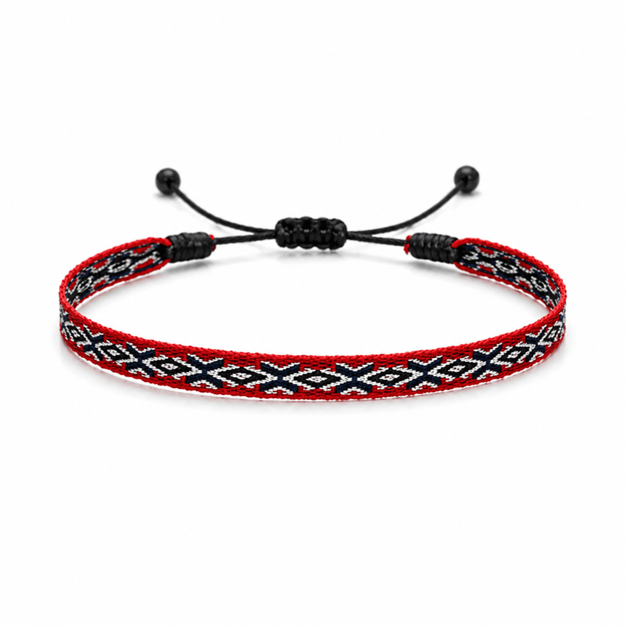 red-black-pattern-fabric-bracelet-men-egypt red black pattern fabric bracelet for men Egypt