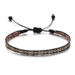 black-red-pattern-fabric -bracelet-men-egypt