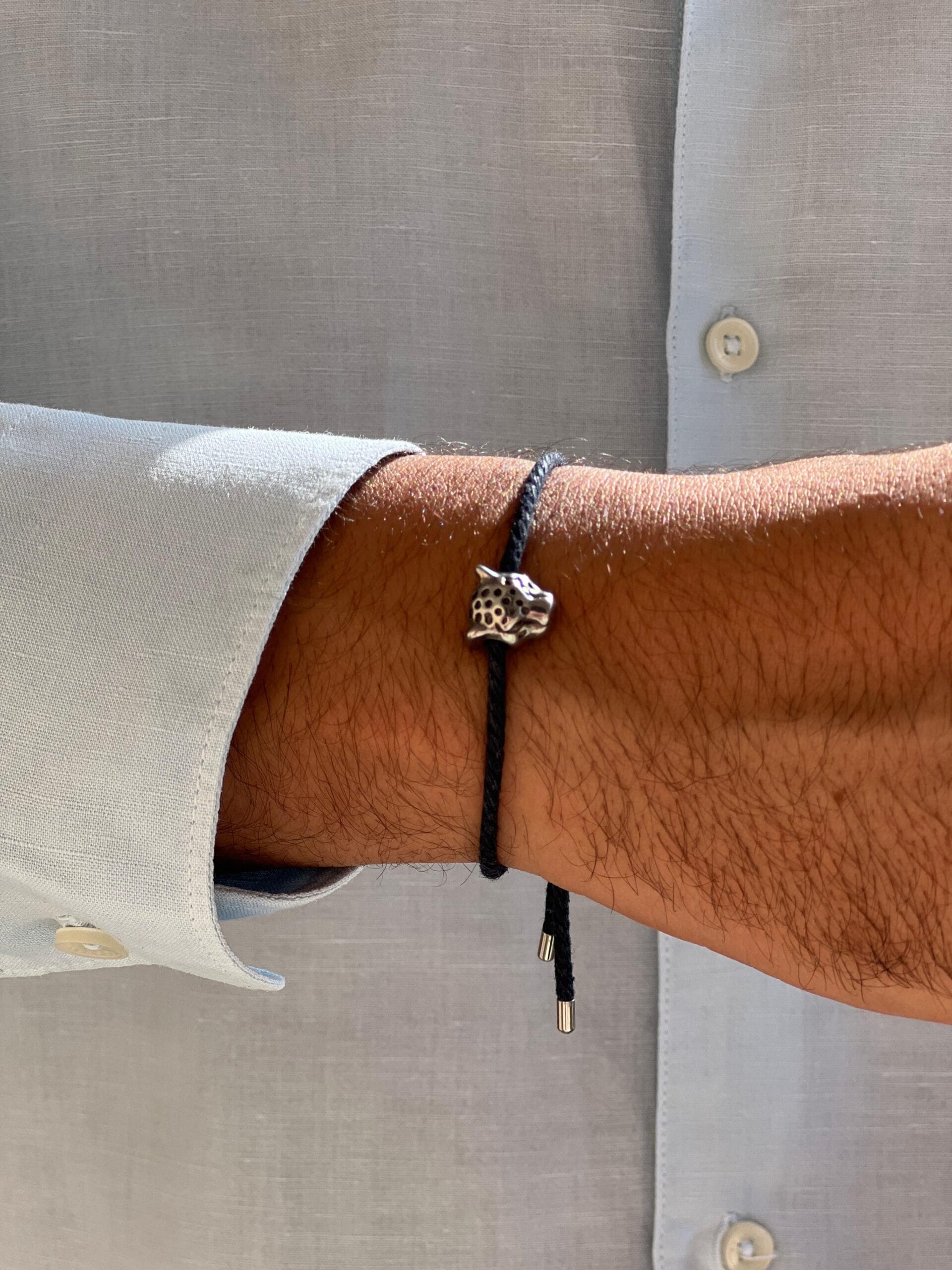 leopard--head-woven-cord-bracelet-men-egypt leopard head woven cord bracelet for men Egypt