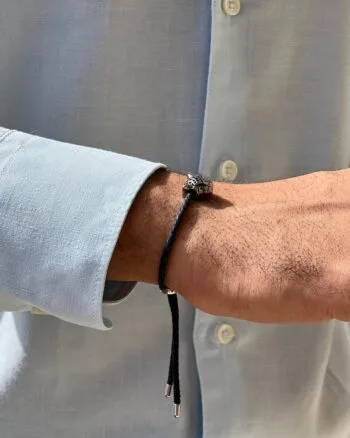 leopard head woven cord bracelet for men Egypt